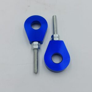 2 Kettenspanner Blau Paar CNC Gefräst p. Simson S51 S70 KR51 SR50 S53 S83