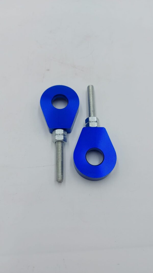 2 Kettenspanner Blau Paar CNC Gefräst p. Simson S51 S70 KR51 SR50 S53 S83