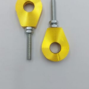 2 Kettenspanner Gold Paar CNC Gefräst p. Simson S51 S70 KR51 SR50 S53 S83