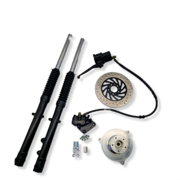 ZT Tuning Performance Umbauset für Scheibenbremse Schwarz Ø220mm f. Roller SR50 SR80