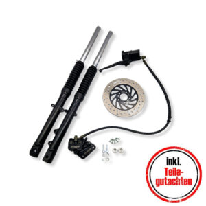 ZT Tuning Performance Umbauset Schwarz für Scheibenbremse Ø220mm S51, S70 Kurz inkl. Teilegutachten