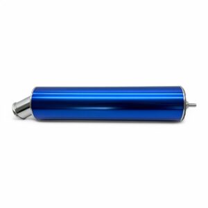 Endschalldämpfer ZT TUNING Alu Gerade Dunkelblau