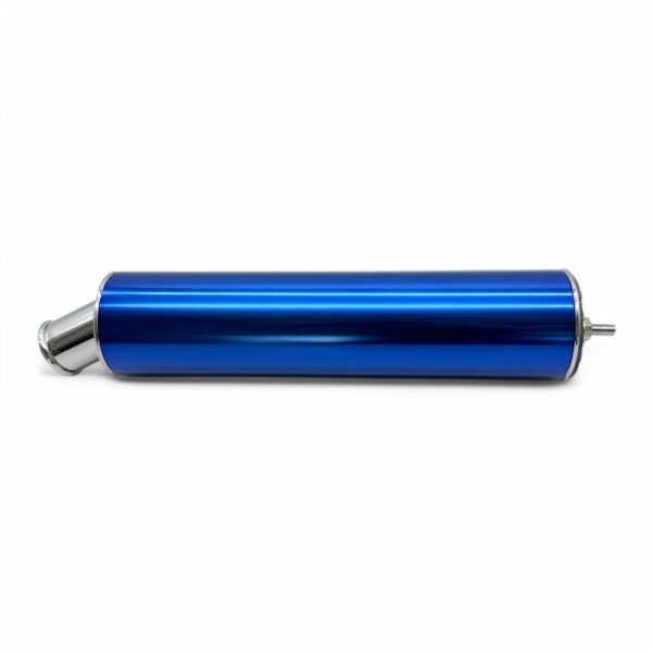 Endschalldämpfer ZT TUNING Alu Gerade Dunkelblau