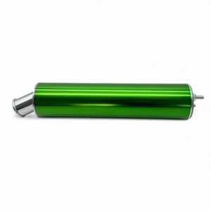 Endschalldämpfer ZT TUNING Alu Gerade Grün