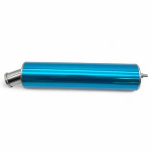 Endschalldämpfer ZT TUNING Alu Gerade Hellblau