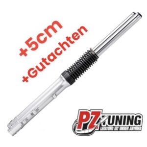 PZ Tuning Scheibenbremse Telegabel Lange Version (+5cm) mit Teilegutachten Silber