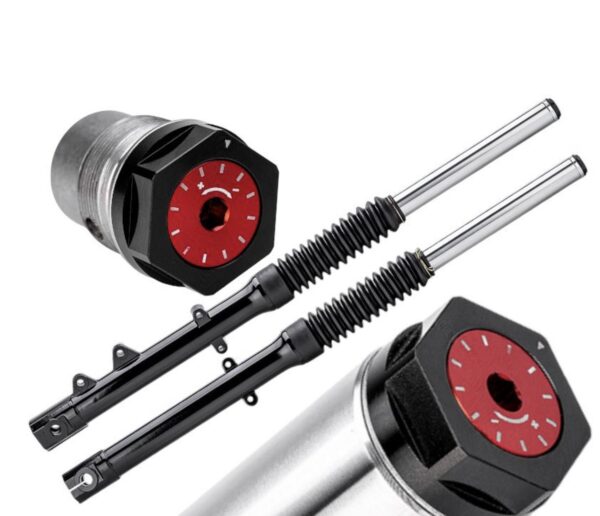 PZ Tuning Scheibenbremse Telegabel *Einstellbar* mit Teilegutachten Schwarz
